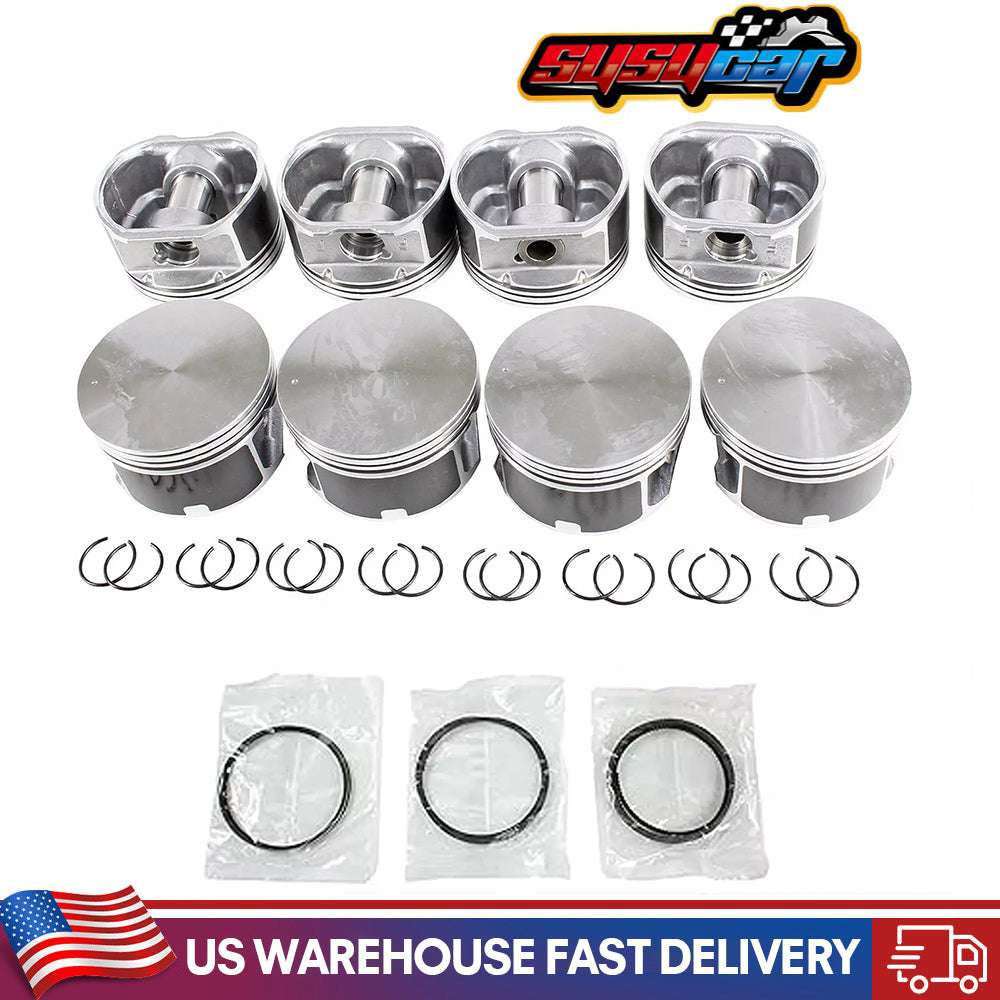 Set of Piston & Rings with Pin Kit for 1999-2007 CHRYSLER DODGE JEEP MITSUBISHI 4.7L Replace# 5012362AB, 5012362AC