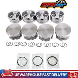 Set of Piston & Rings with Pin Kit for 1999-2007 CHRYSLER DODGE JEEP MITSUBISHI 4.7L Replace# 5012362AB, 5012362AC