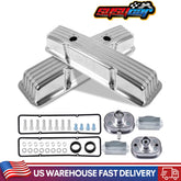 Polished Aluminum Tall Valve Covers for Chevy SBC 283 302 305 327 350 400 1958-1986