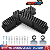 New Black Aluminum Tall Valve Covers for Chevy SBC 1958-1986 283 302 305 327 350 383 400
