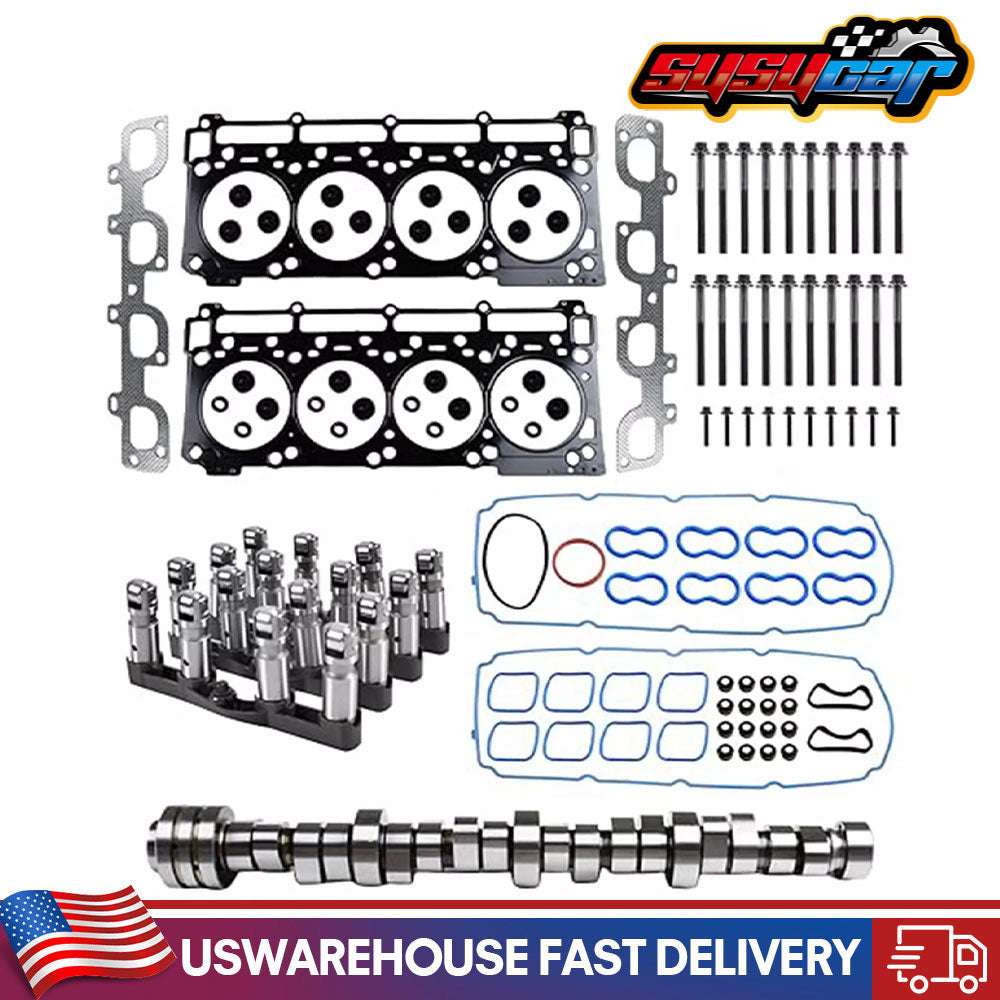 6.4 Hemi MDS Lifters CamshaftKit Head Gaskets for Dodge Challenger Chrysler 300 Jeep 6.4l