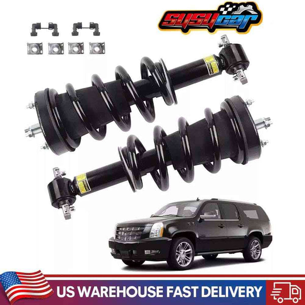 2Pcs Front Struts Shock Strut Absorber For Chevrolet Tahoe GMC 2007-2014 Cadillac Escalade 5.3L 6.2L