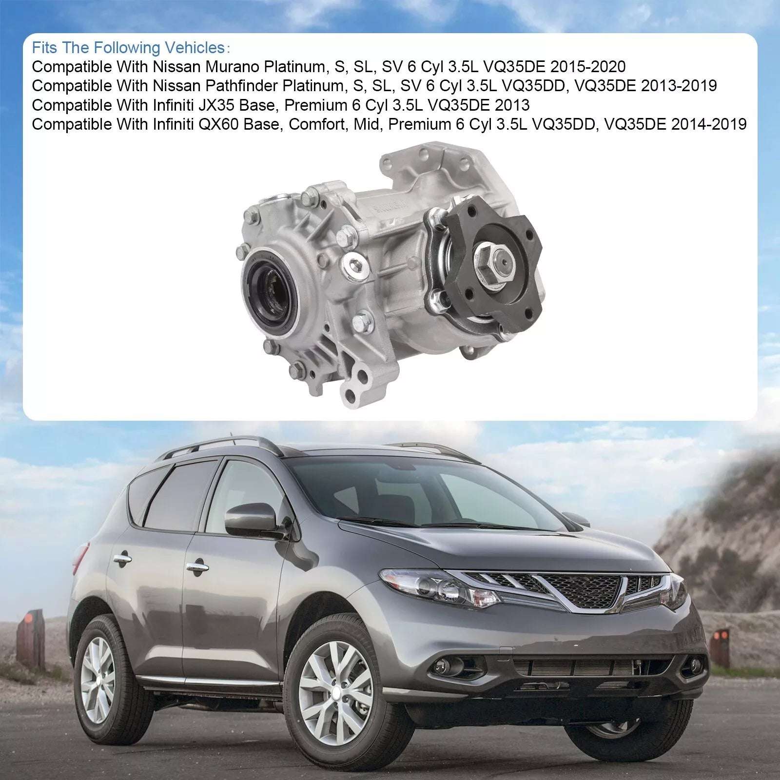 Transfer Case Assembly For Nissan Murano Pathfinder Infiniti JX35 QX60 3.5L 2015-2020 Replaces# 33100-3KA0B