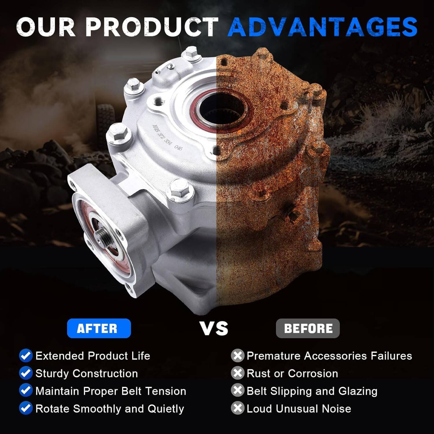 Rear Differential Assembly for Honda 1997-2007 ATV TRX250 TE/TM 41300-HM8-010