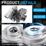 Turbo Turbocharger Compatible for Ford F250 F350 F450 F550 Excursion 6.0L V8 Diesel V110 Engine 2003-2004