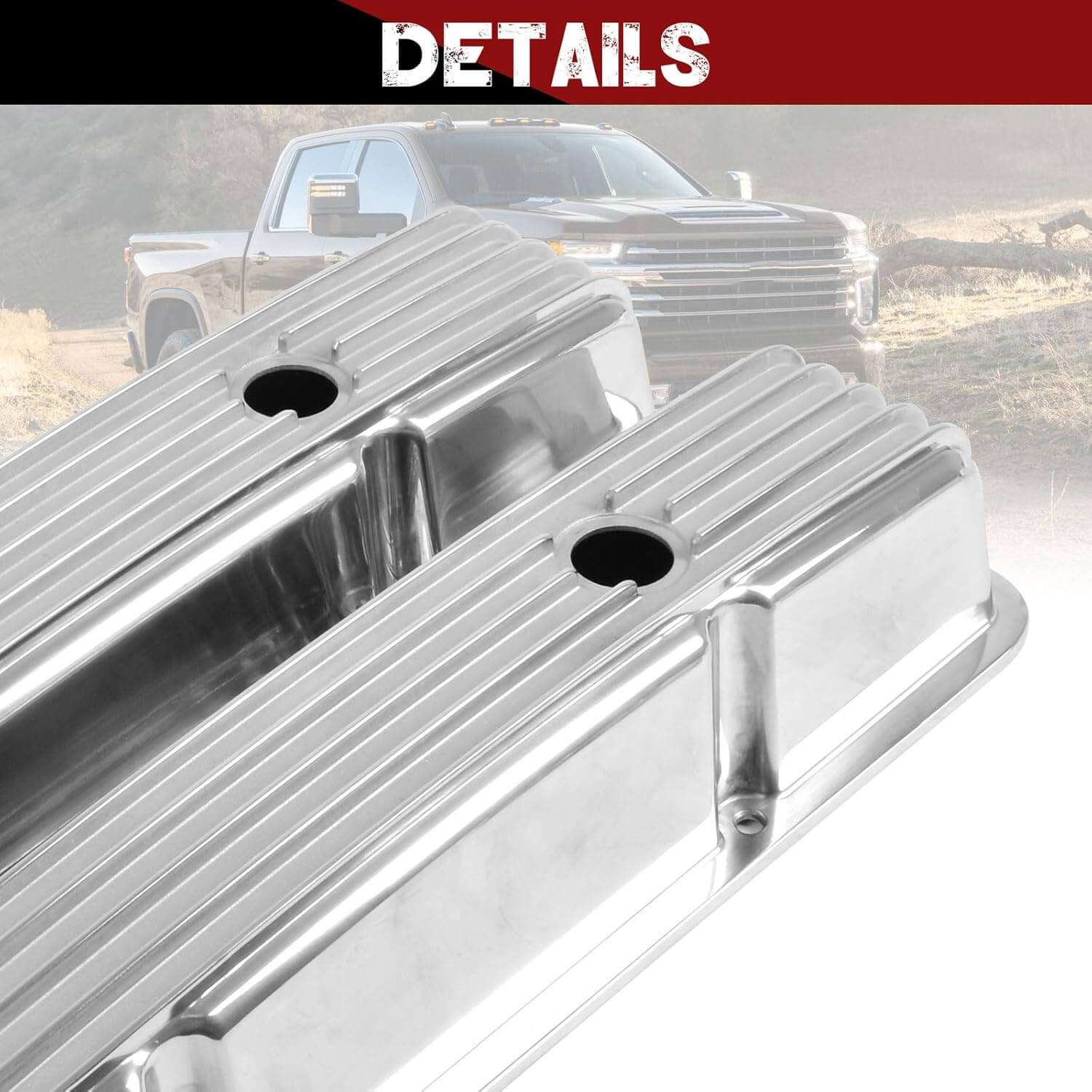 Aluminum Tall Valve Covers for Chevy SBC 283 302 305 327 350 400 1958-1986