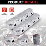 Aluminum Valve Coil Mount Cover for Chevy Small Block SB V8 293 325 376 427 Aluminum Valve Covers - Silver LS1 LS2 LS3 LS6 LS7