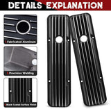 New Black Aluminum Tall Valve Covers for Chevy SBC 1958-1986 283 302 305 327 350 383 400