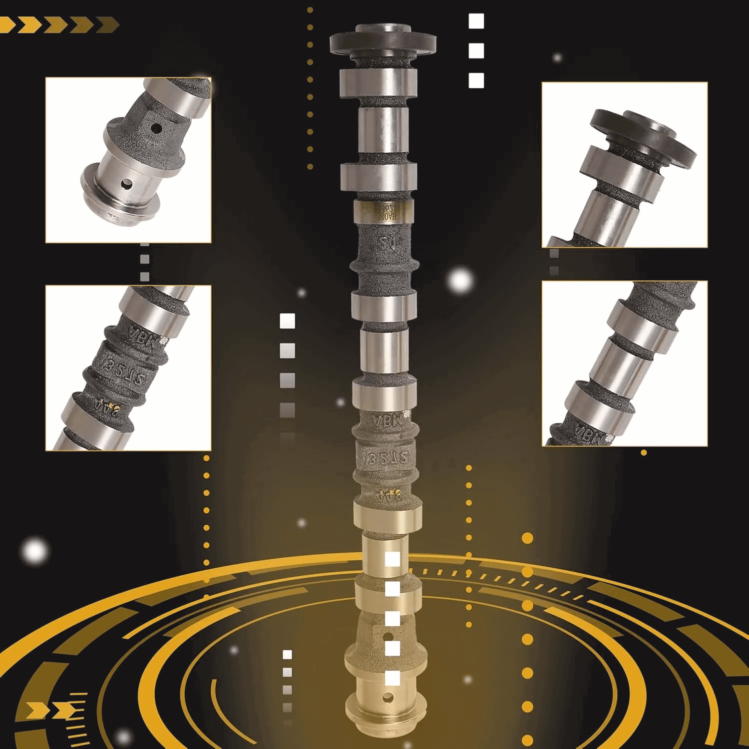 Camshaft & Rockers Arms Lifters Kit for 2011-2016 Chrysler Dodge Ram Jeep 3.6L V6 camshaft kit