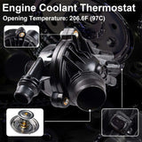 Engine Water Pump For BMW128i 325i 325xl 328i 328xi 330i 525i 525xi 528xi 530i 530xl x3 z4 OE# 11517586924 11517546994 Thermostat w/Bolt