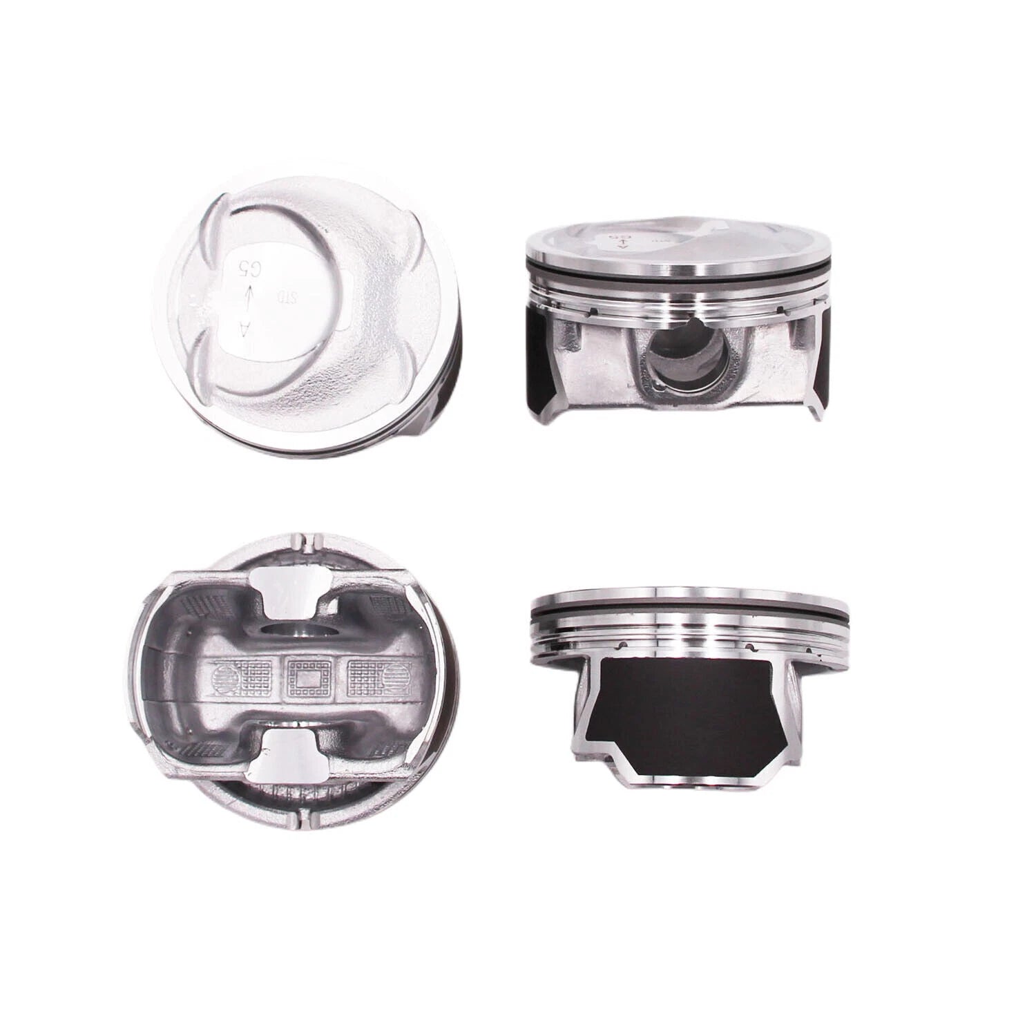 Engine Piston w/ Rings Kit Fit For 2010-2019 Kia Sorento Optima Hyundai Sonata 2.4L Replace 23410-2G500