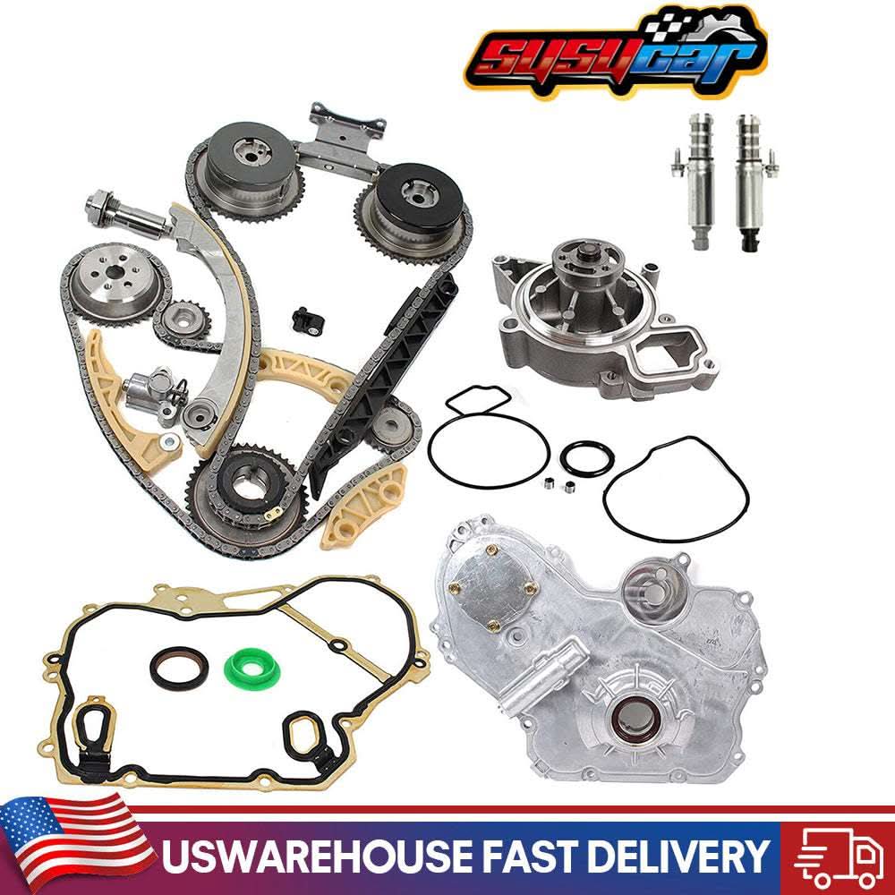 GDO Timing Chain Kit Water Pump, Head Gasket With VCT Solenoid Actuator Gear For