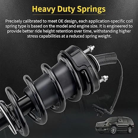 Pair Front Shock Struts Assys For Cadillac Escalade Chevy Tahoe GMC Yukon XL 2014-2020 with Magnetic Ride Control