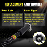 Rear Left&Right Shocks Absorber Assembly w/Megnetic MRC for 2013-2019 Cadillac XTS 3.6L