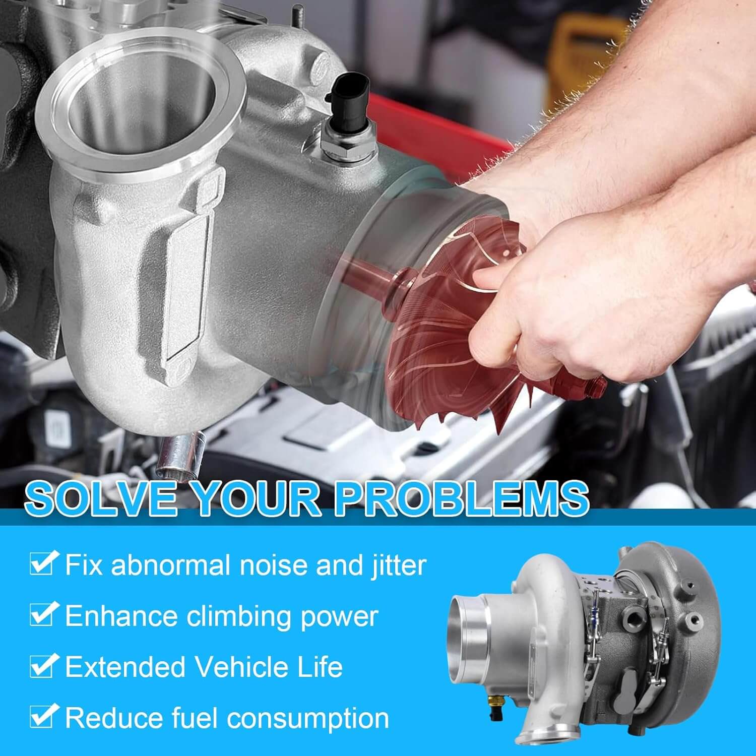 Turbocharger For Holset Cummins Various ISX15 ISX QSX Series Engine 2005-2015 HE400VG HE451VE