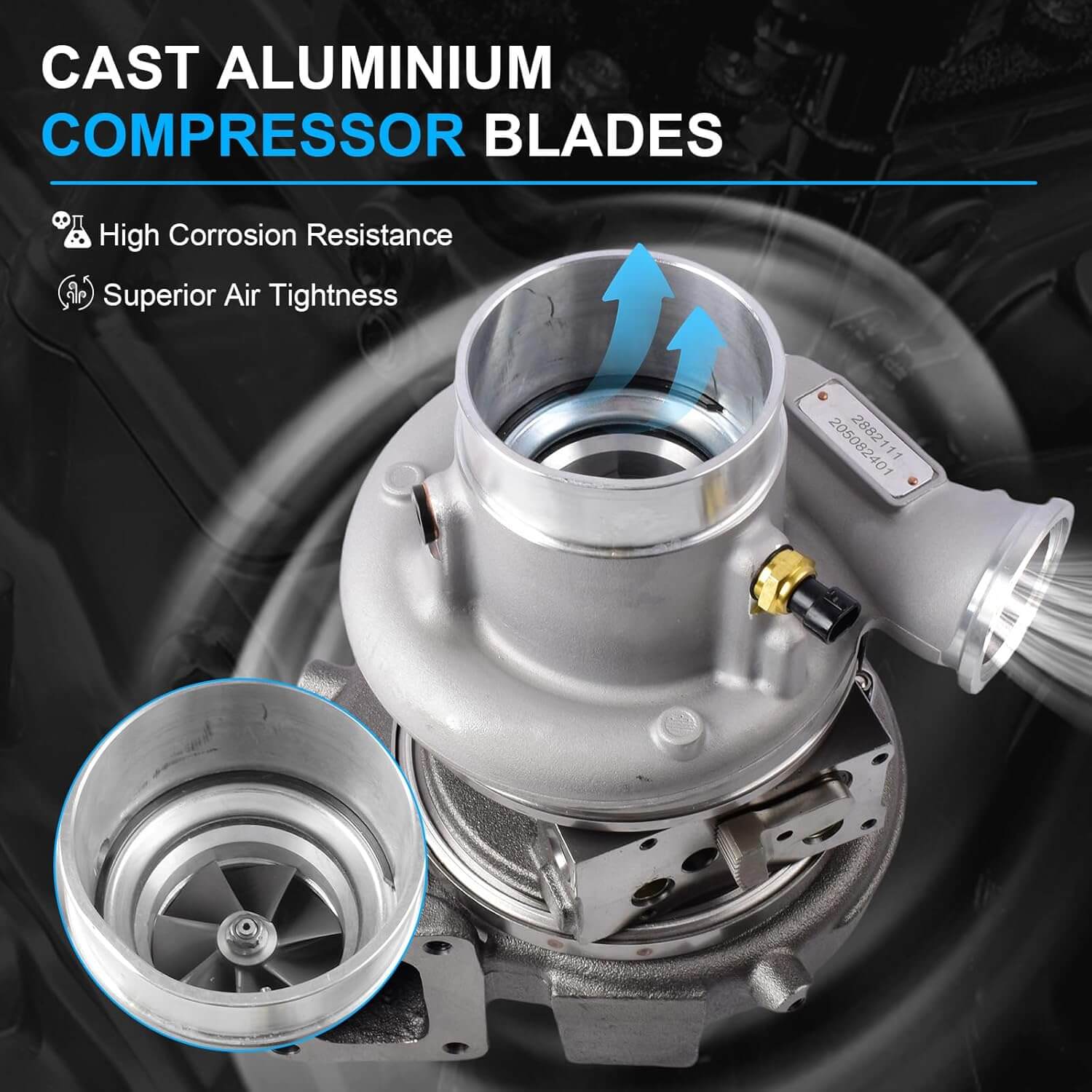 Turbocharger For Holset Cummins Various ISX15 ISX QSX Series Engine 2005-2015 HE400VG HE451VE