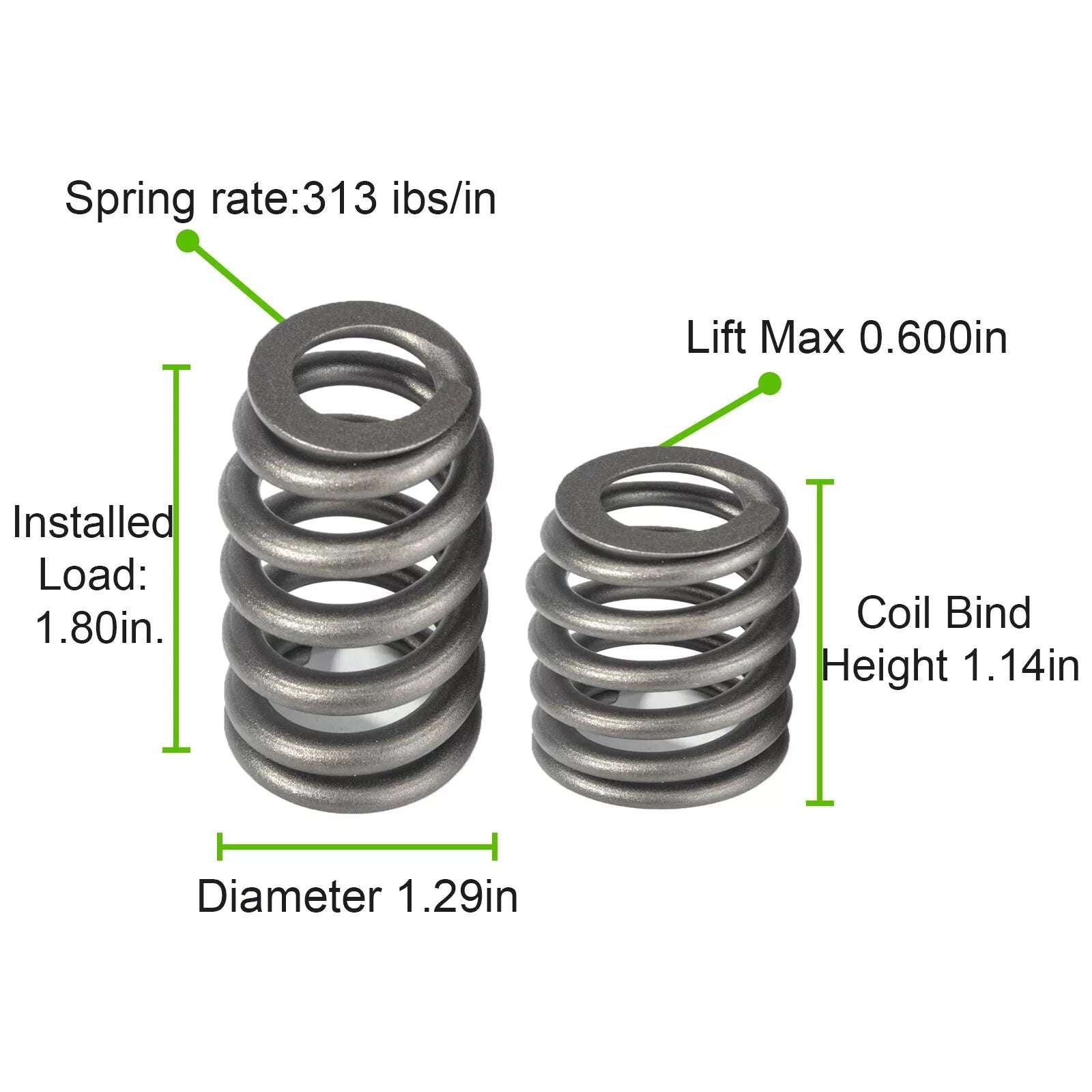 E1840P Sloppy Stage 2 Cam Camshaft Lifters Springs Kit for Chevy LS LS1 .585"
