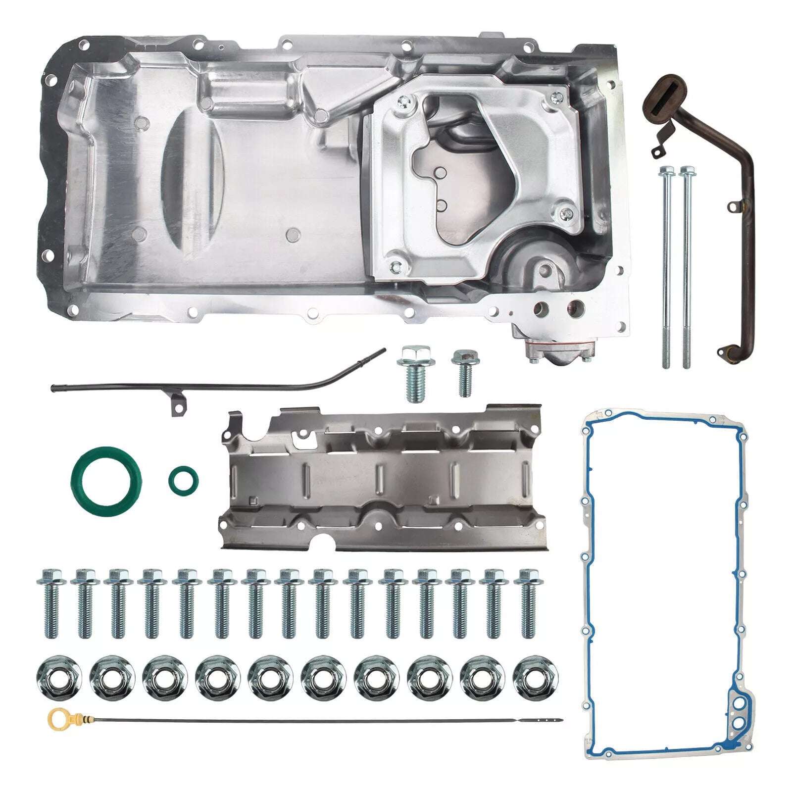 Performance Aluminum Oil Pan Kit for Chevrolet GM LS1 LS3 LSA LSX 5.0L 5.3L 5.4L 5.7L 1955-1987 Replacement 19212593