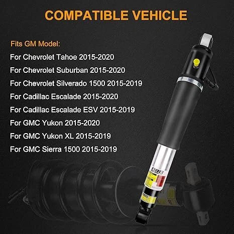 4x Front+Rear Air Shocks Struts Absorbers Assembly with Magnetic Ride Control Suspension for 2015-2020 Cadillac Chevrolet Tahoe GMC Yukon
